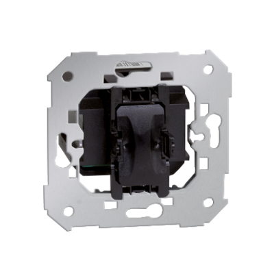 Three positions (1-0-2) single roller blind switch, 10A, 2.5A