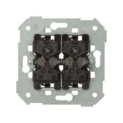 Illuminated switch double / double two-way, 10AX