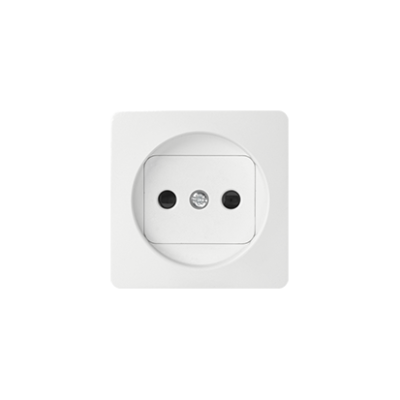 Cover for single socket outlet without earthing