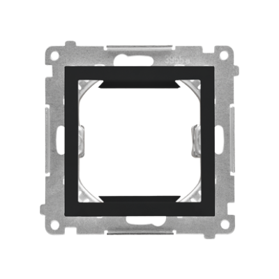 Simon 55 pereinamasis adapteris, skirtas 45x45 mm jungties tipui (modulis), matinė juoda