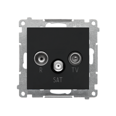 Simon 55 r-TV-SAT final aerial socket, module, black matt