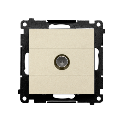 Simon 55 single TV socket final, module, champagne matt