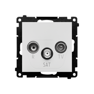 Simon 55 r-TV-SAT final aerial socket, module, light gray matt