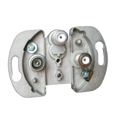 Simon 82 SAT-SAT-RTV double aerial socket, atten.: 1dB