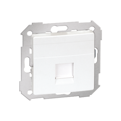 Singe flat Keystone IT/telephone socket cover