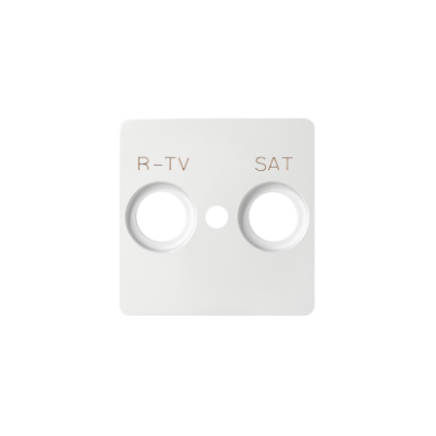 Simon 82 RTV-SAT antenos lizdo dangtelis, balta