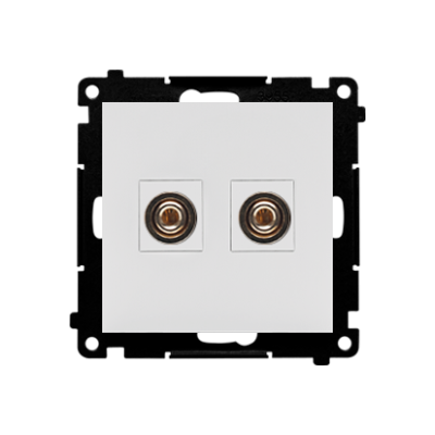Simon 55 loudspeaker socket, module, light gray matt