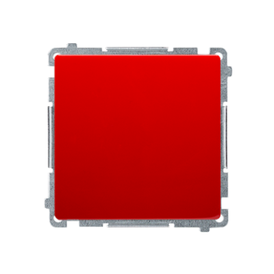 Simon Basic single switch, (module), 10AX, quick connection, red