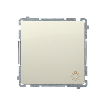 Simon Basic light push button, (module), 10AX, quick connection, beige