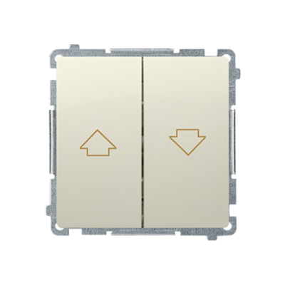 Simon Basic roller shutter button, 10A, beige