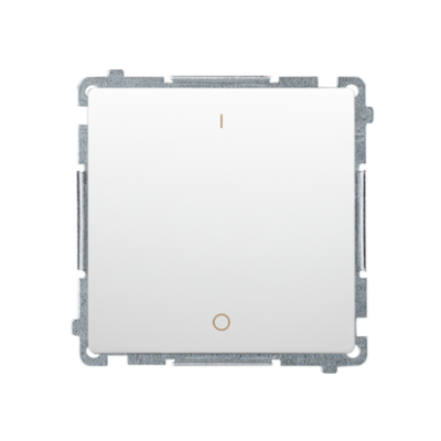 Simon Basic two-pole switch, (module), 10AX, quick connection, white