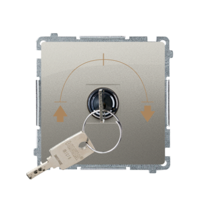 Made-to-order product, roller blond switch with key, (module), Simon Basic, IP20, 5A