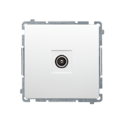 Simon Basic single TV socket final, white
