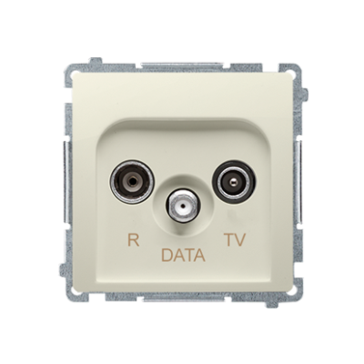 Simon Basic r-TV-DATA socket, atten.: 10dB, beige
