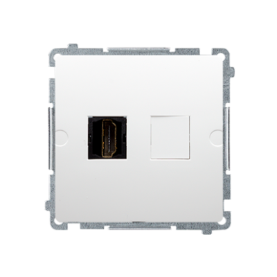 Simon Basic HDMI single socket, white