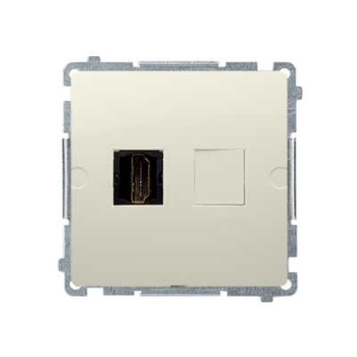 Simon Basic HDMI single socket, beige