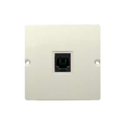 Simon Basic RJ11 single telephone socket, (module), beige