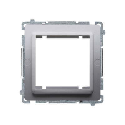 Simon Basic transition adapter for 45x45 mm fitting type, inox, metallized