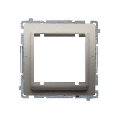 Simon Basic pereinamasis adapteris, skirtas 45x45 mm jungties tipui, satinas, metalizuotas