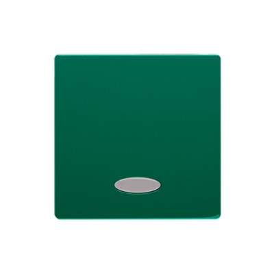 Simon Basic single button with light indicator box for switches and push buttons, green