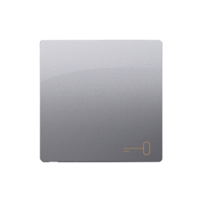 Simon Basic single button for switches and push buttons, inox, metallized