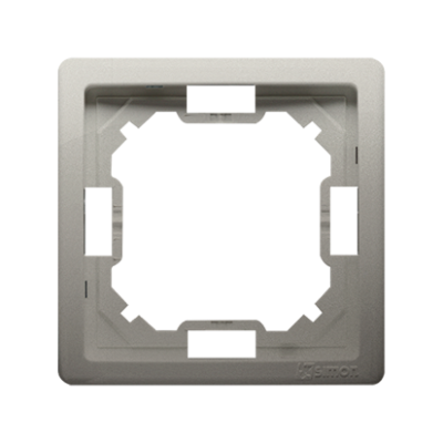 Simon Basic Standard single frame, satin, metallized