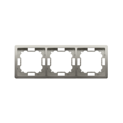 Simon Basic Standard triple frame, satin, metallized