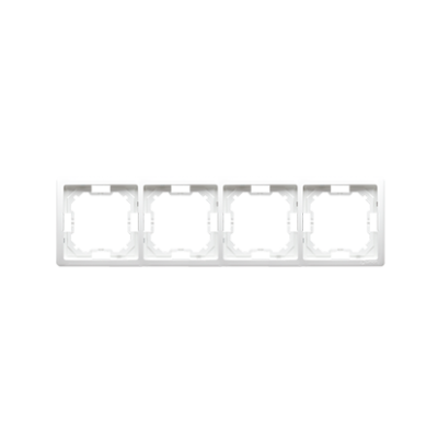 Simon Basic Standard quadruple frame, white