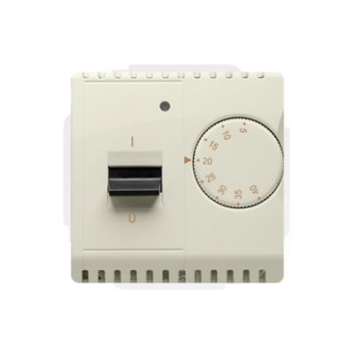 Simon Basic temperature regulator with inner detector, beige