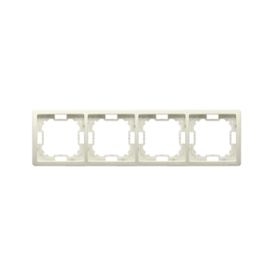 Simon Basic Standard quadruple frame, beige