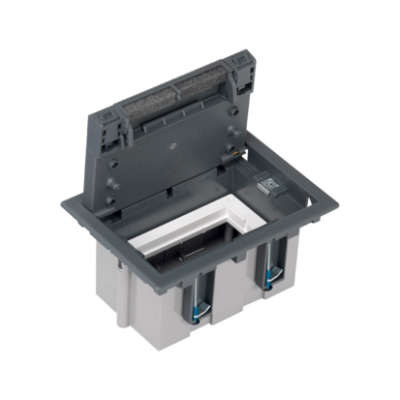 Floor box, SF, Rectangular, 2×K45, 1×CIMA, 93mm÷128mm, IK08