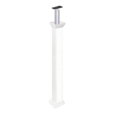 Montavimo kolona, vienpusė, ALC, 3000 mm, balta