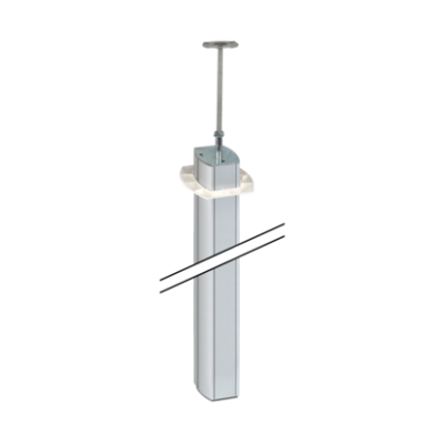Installation column, Double-sided, Oval, ALK, 3000mm