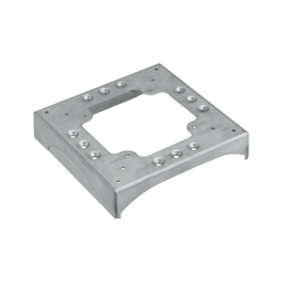 Base, DCS ALU, 1 slot 130x18 and 3 slots 85x18, stainless steel