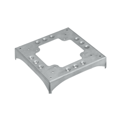 Base, DCS ALU, 1 slot 85x18 and 3 slots 130x18, stainless steel