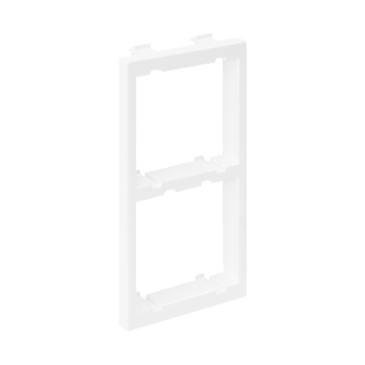Adapter, CIMA, Vertical, 108×52mm, 2×, K45, pure white