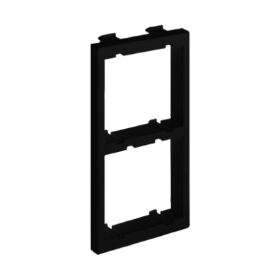 Adapteris, CIMA, vertikalus, 108×52 mm, 2×, K45, juoda