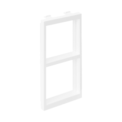 Adapteris, CIMA, horizontalus, 108×52 mm, 2×, K45, gryna balta (Pure white)