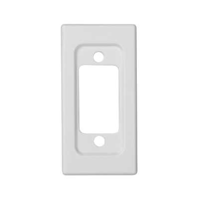 Plate, K45, Empty, for VGA (D-SUB 15), 45×22.5mm, pure white
