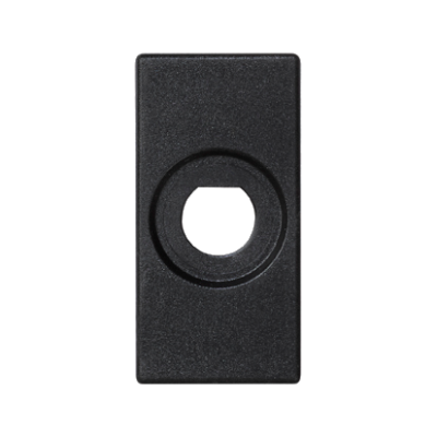 Plate, K45, Empty, Ø10mm slot, 45×22.5mm, black