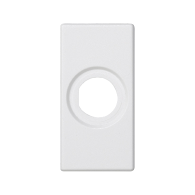 Plate, K45, Empty, Ø14mm slot, 45×22.5mm, pure white