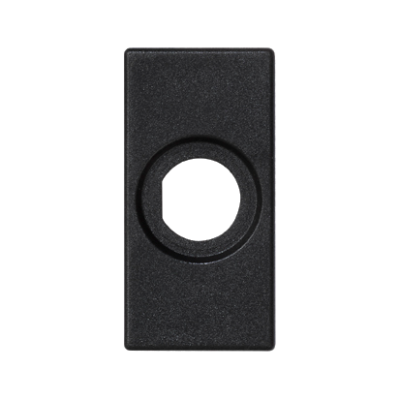 Plate, K45, Empty, Ø14mm slot, 45×22.5mm, black