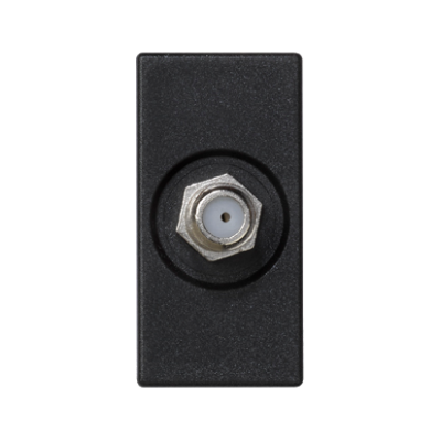 Plate, K45, SAT female, 45×22.5mm, black