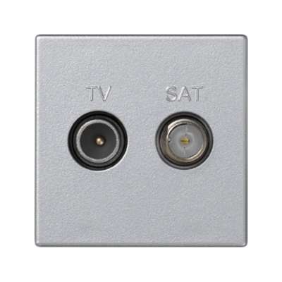 Antenninės jungtys, K45, TV-SAT, dažnis: 5 MHz–2400 MHz, 45×45 mm, aliuminis