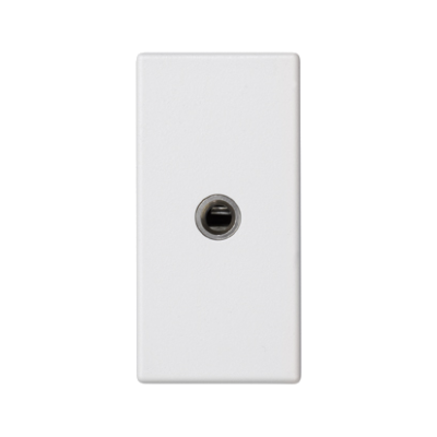 Plate, K45, Mini-jack 3,5mm, 45×22.5mm, pure white