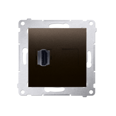 Simon 54 HDMI single socket, bronze matt, metalic
