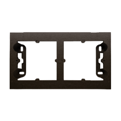 Simon 54 Premium double surface mounted box, bronze matt, metalic