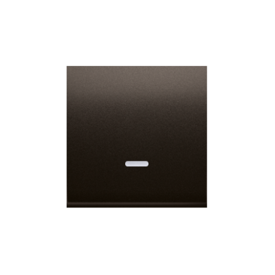 Simon 54 single button with light indicator box for switches and push buttons, bronze matt, metalic