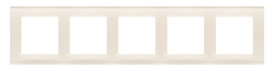 Quintuple frame, glass
