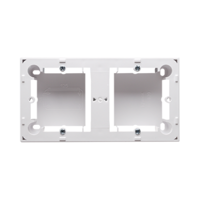 Simon Basic Standard, Simon Classic double surface mounted box, white